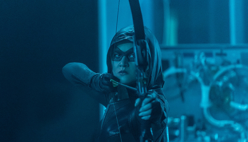 The Flash -- "Armageddon, Part 5" -- Image Number: FLA805b_0350r.jpg -- Pictured: Katherine McNamara as Green Arrow -- Photo: Colin Bentley/The CW -- © 2021 The CW Network, LLC. All Rights Reserved
